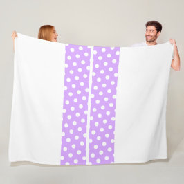 Cobertor De Velo Polka Dotted Lavanda Racing On White