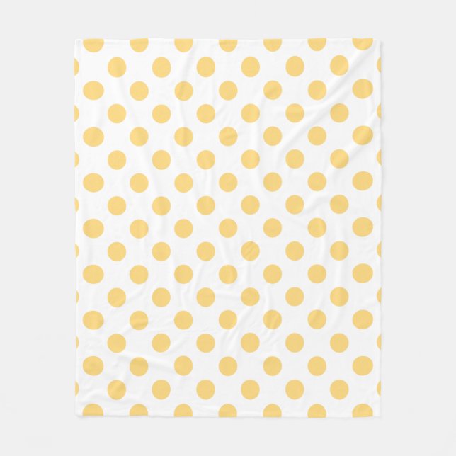 Cobertor De Velo Polkadots amarelos (Frente)