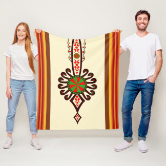 Cobertor De Velo Poloneses de arte folclórica listrada