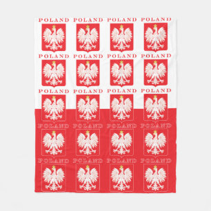 Cobertor De Velo Polônia Eagle Red Shield