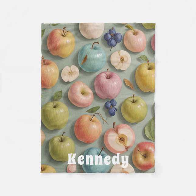 Cobertor De Velo Pomar Whimsy: Fruta de Pastel (Frente)