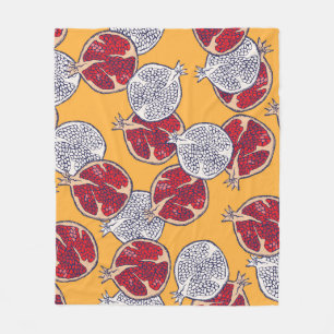 Cobertor De Velo Pomegranato Desenhado: Padrão De Vintagem Feita À 