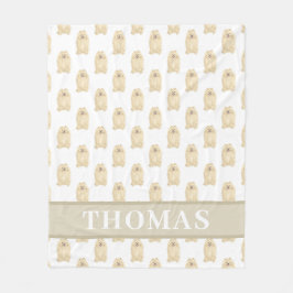 Cobertor De Velo Pomerânia Personalizada