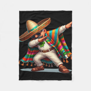 Cobertor De Velo Poncho Mexicano Dabbing Cinco De Mayo Homens Menin