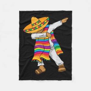 Cobertor De Velo Poncho Mexicano Dabbing De Mayo Crianças Menino Me