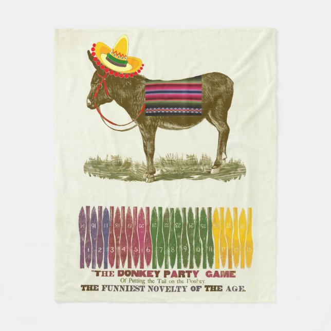 Cobertor De Velo Ponha a cauda no burro (Frente)