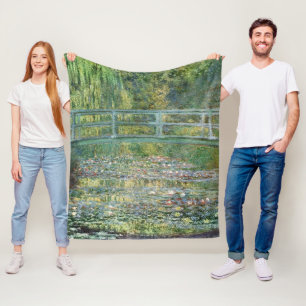 Cobertor De Velo Ponte Japonesa de Claude Monet Arte da Ninféia