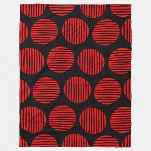 Cobertor De Velo Pontos alinhados 190917 - vermelho no preto