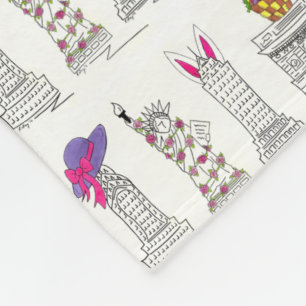 Cobertor De Velo Pontos de referência NYC da Parada do Felz pascoa