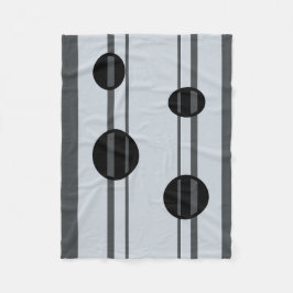 Cobertor De Velo Pontos e linhas de cinza e preto