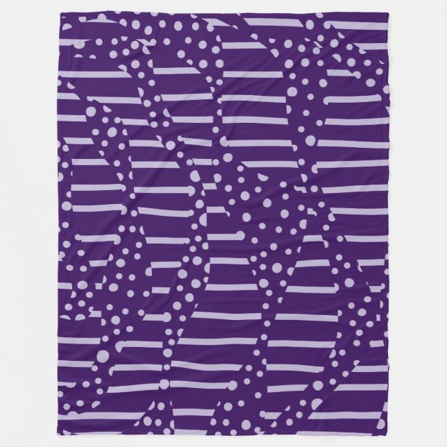 Cobertor De Velo Pontos e tiras 2 - Roxo (Frente)