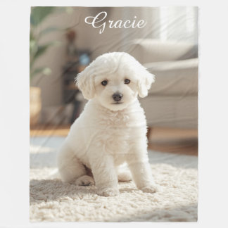 Cobertor De Velo Poodle bonito Personalizado