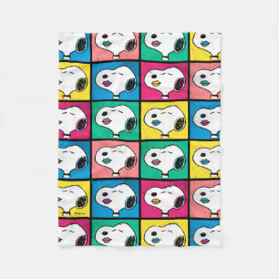 Cobertor De Velo Pop Art Snoopy Lábios   Padrão Mod for You