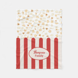 Cobertor De Velo Popcorn Retro Movie Monograma