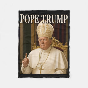 Cobertor De Velo Pope Trump Engraçado Presidente Trump se Declara