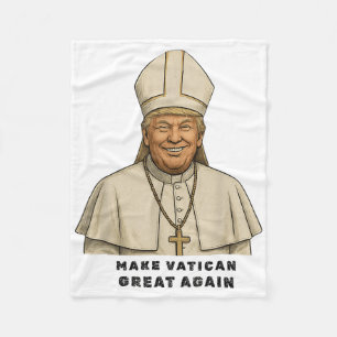 Cobertor De Velo Pope Trump Funny Trump Vaticano Christian Retro Ch