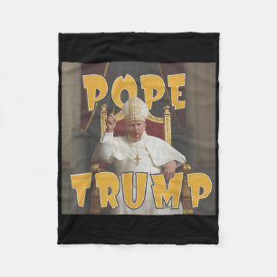 Cobertor De Velo Pope Trump Funny Trump Vaticano Christian Retro Ch
