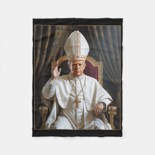 Cobertor De Velo Pope Trump Funny Trump Vaticano Christian Retro Ch