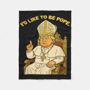 Cobertor De Velo Pope Trump Funny Trump Vaticano Christian Retro Ch