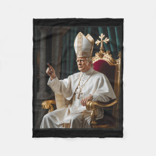 Cobertor De Velo Pope Trump Funny Trump Vaticano Christian Retro Ch