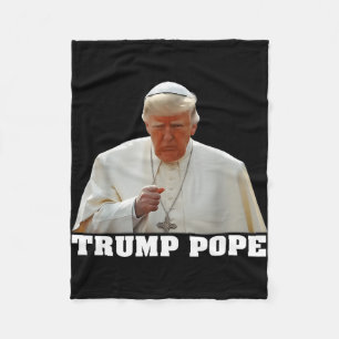 Cobertor De Velo Pope Trump Funny Trump Vaticano Christian Retro Ch