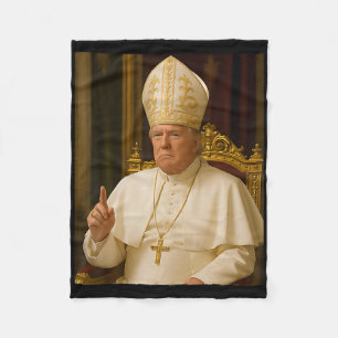 Cobertor De Velo Pope Trump Funny Trump Vaticano Christian Retro Ch