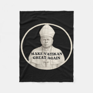 Cobertor De Velo Pope Trump Funny Trump Vaticano Christian Retro Ch