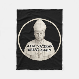 Cobertor De Velo Pope Trump Funny Trump Vaticano Christian Retro Ch