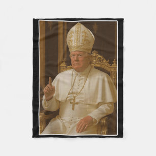 Cobertor De Velo Popo Trump Vaticano Church Papa Trump Engraçado Ch