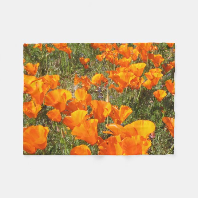 Cobertor De Velo Poppies California Fleece Blanket (Frente (Horizontal))
