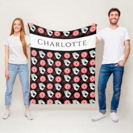 Cobertor De Velo Pôquer Chips e Cartões de Reprodução Acesos e Cruz