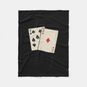 Cobertor De Velo Pôquer engraçado minimal, eu nem dobro minha roupa