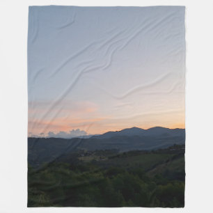 Cobertor De Velo Pôr do Sol nos Cárpatos – Fotografia de Montanha d