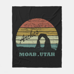Cobertor De Velo Pôr do sol vintage - Moab Utah - Parque Nacional A