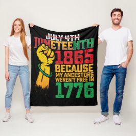 Cobertor De Velo Porque meus ancestrais não estavam livres em 1776 