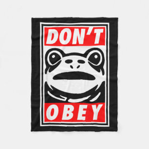 Cobertor De Velo Portland Frog Dont Obey