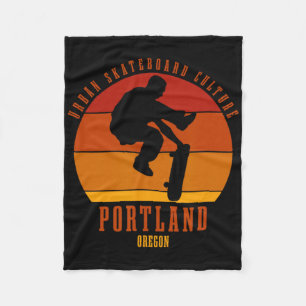 Cobertor De Velo Portland Oregon Skatista Urna Skateboarding 2
