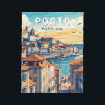 Cobertor De Velo Porto Portugal Viagem Art Vintage<br><div class="desc">Porto retro vetor viagem design. Porto é uma cidade costeira do noroeste de Portugal conhecida pelas suas pontes estaduais e pela produção de vinho do porto.</div>