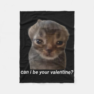 Cobertor De Velo Posso Ser Seu Namorado Meme de Gato Engraçado Brai