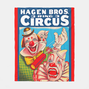 Cobertor De Velo poster de 1950 Hagen Brothers Circus