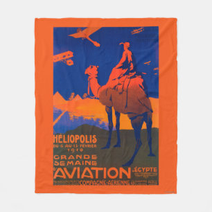 Cobertor De Velo Poster francês do promocional da linha aérea