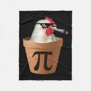 Cobertor De Velo Pote de frango Torta Engraçada Matemática Pi Dia