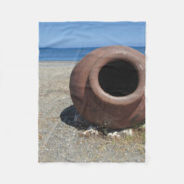 Cobertor De Velo Pote tradicional grego Terracotta na praia