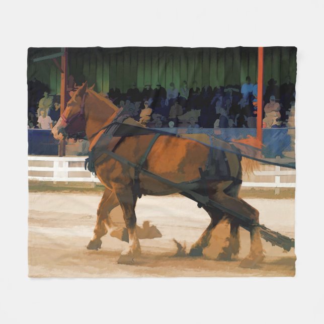 Cobertor De Velo Potência Pura - Evento de Pulverização de Cavalos (Frente (Horizontal))