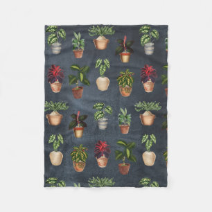 Cobertor De Velo Potes Terracotta de Plantas Potentes de Aquarelas