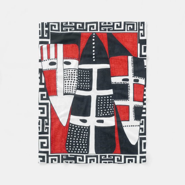 Cobertor De Velo Povos indianos southamerican chilenos gerais de (Frente)