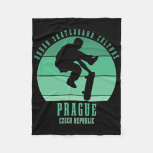 Cobertor De Velo Praga República Tcheca Skateboarder Urna Skateboar