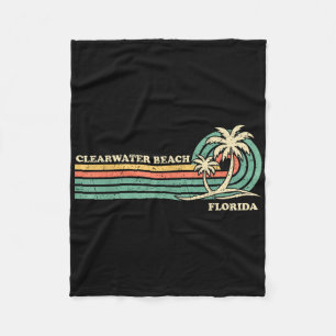 Cobertor De Velo Praia Clearwater Flórida Verão Vintage Férias em F