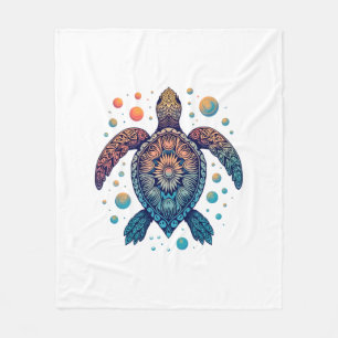 Cobertor De Velo Praia de Férias Hawaii Sea Turtle Tie-Dye Hawaii