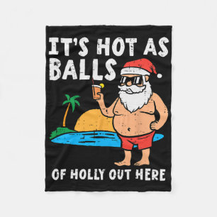 Cobertor De Velo Praia de Santa Quente Como De Holly Natal Engraçad